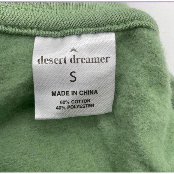 Desert Dreamer Women’s “Be Kind To Nature” Graphic Sweatshirt Green S - Picture 5 of 8